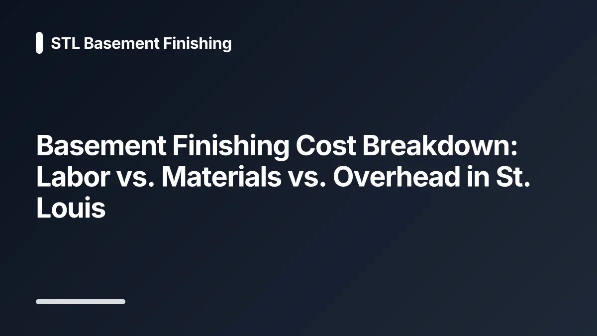 basement finishing cost breakdown