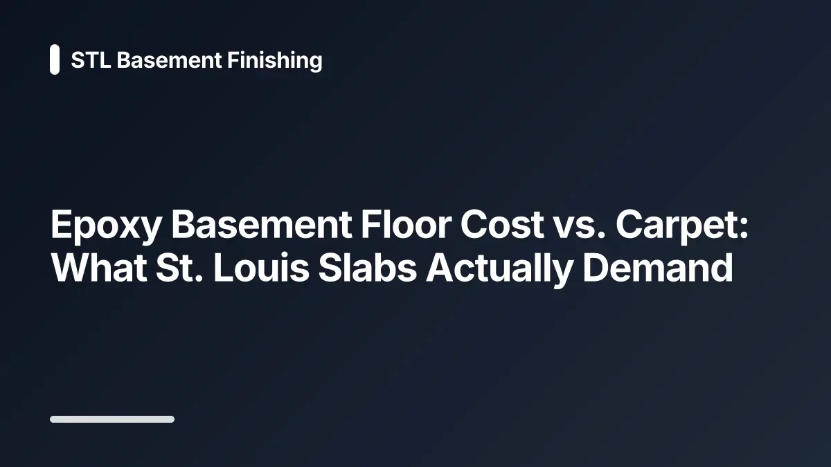 epoxy basement floor cost