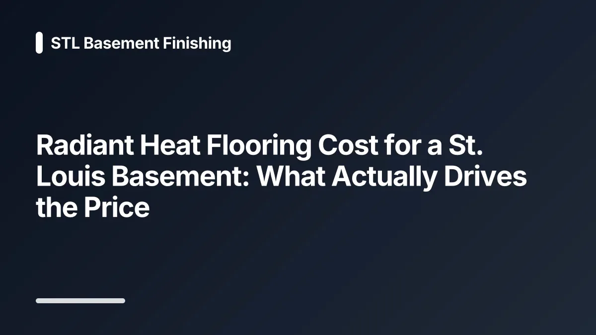 radiant heat flooring cost
