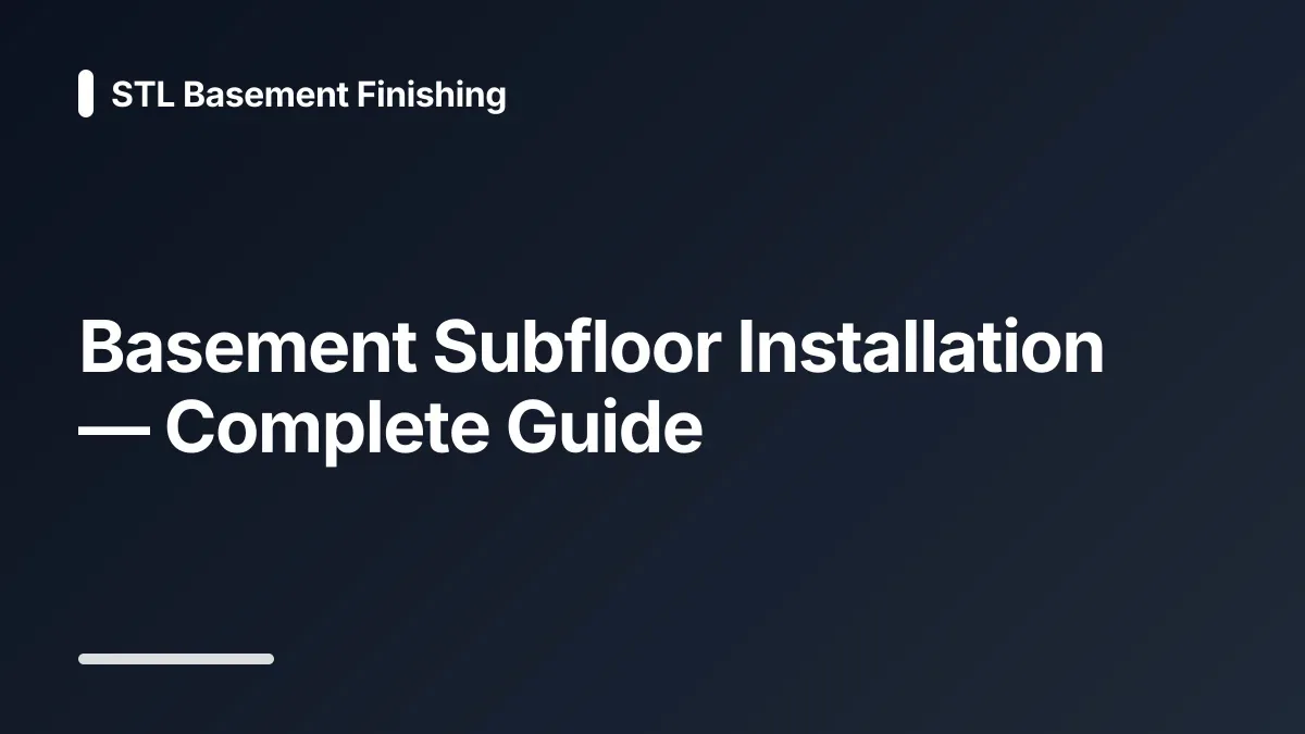 basement flooring ideas